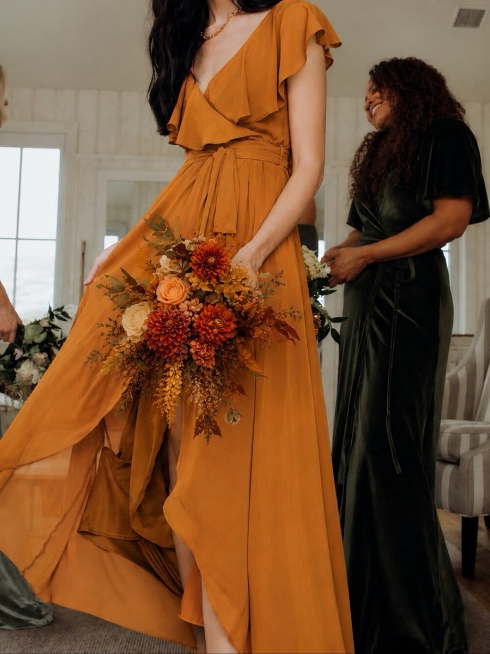 Baltic Born Katya Ruffle Maxi Dress